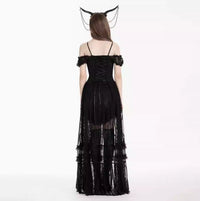 Elegant Retro Romantic Lace Noble Gothic Dress