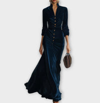 Elegant And Fashionable Womens Velvet Dress