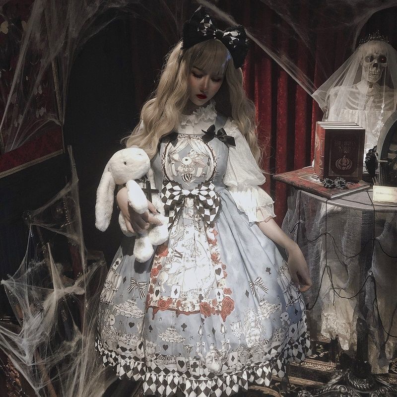 Lolita Dress Gothic Retro Dark Funeral Lolita Dress