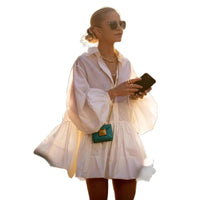 Fashionable Chic Age-reducing Doll-collar Asymmetrical Dress