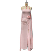 Elegant Solid-color Sexy Strapless Bodycon Floor-length Evening Gown For Women