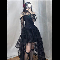 New Women's Dark Princess Gothic Corset Dress