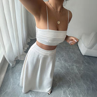 Elegant Camisole And Skirt Set