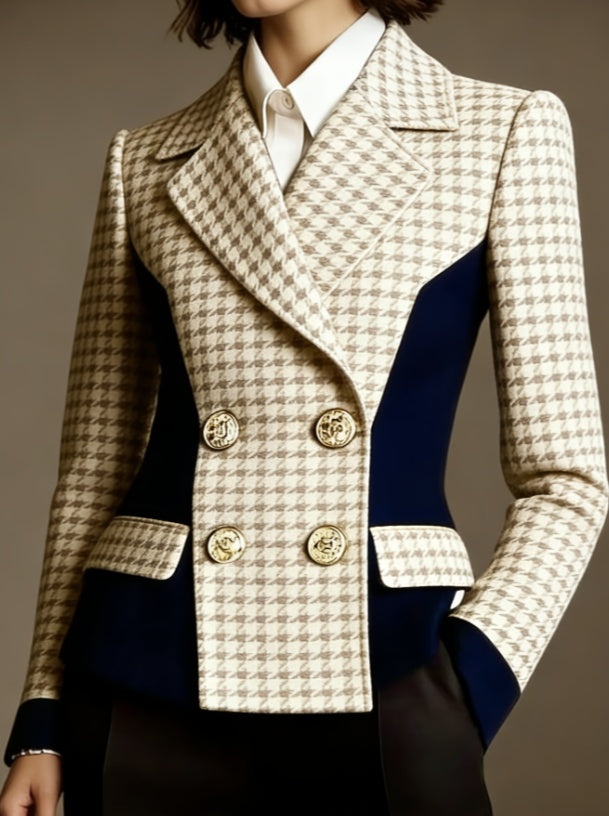 Women's Double-breasted Elegant Suit Jacket