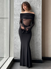 Sheer Mesh-Panel Bodycon Dress For Women