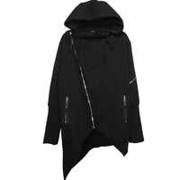 Dark Asymmetric Design Coat Gothic Trench Coat Men