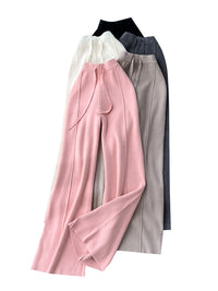 Soft And Chewy Knit Wide-leg Pants