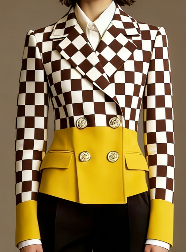 Women's Double-breasted Elegant Suit Jacket