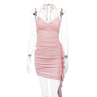 Mesh Camisole Halter Dress For Women Sexy And Form-fitting