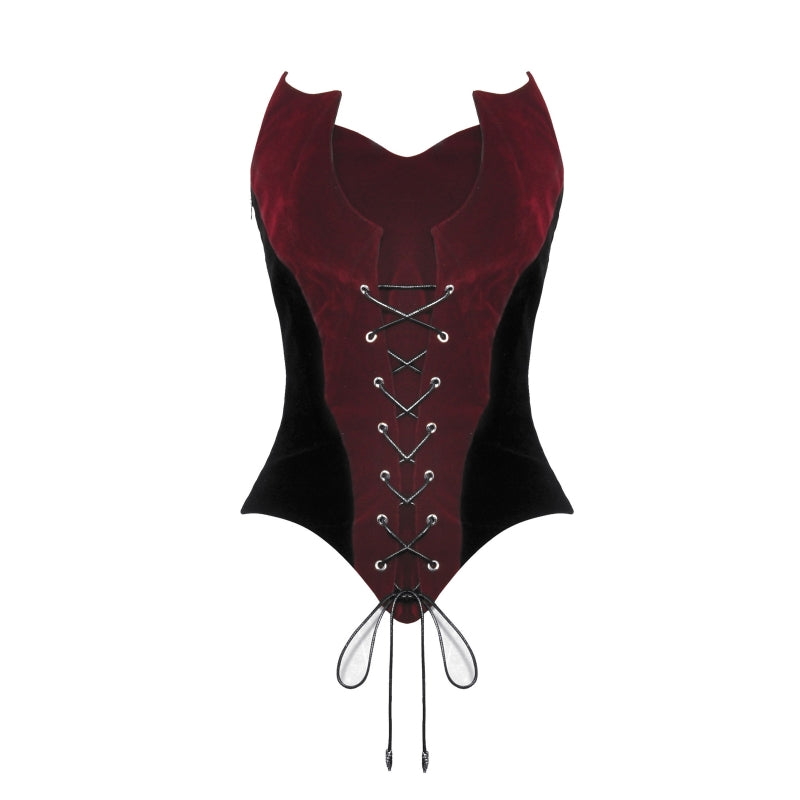 Gothic Waist-cinching Slimming Camisole With Temperament