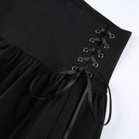 High Waist Bandage Mini Skirt Dark Gothic Punk