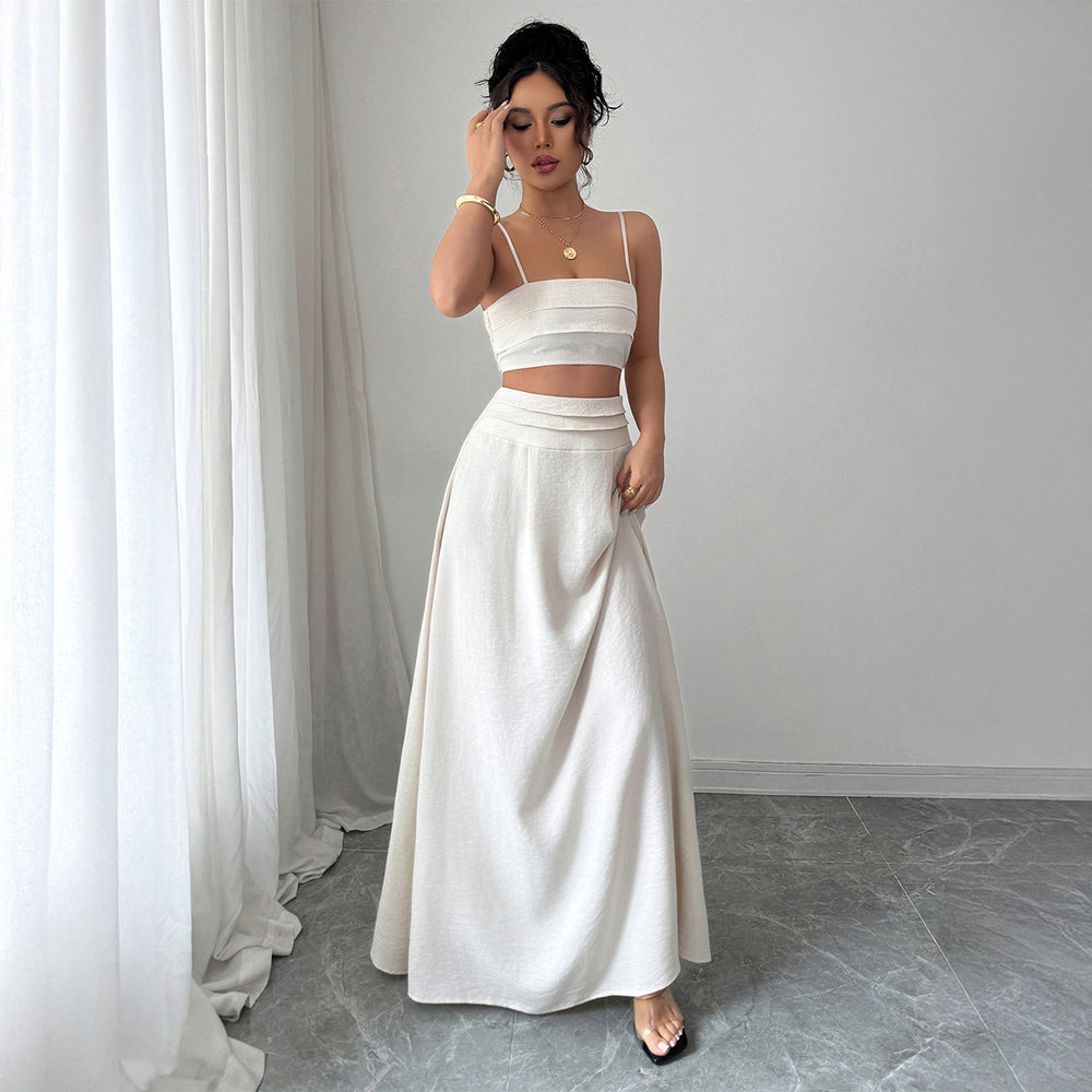 Elegant Camisole And Skirt Set