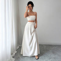 Elegant Camisole And Skirt Set