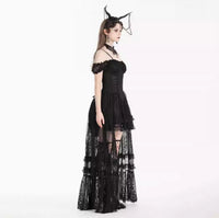 Elegant Retro Romantic Lace Noble Gothic Dress