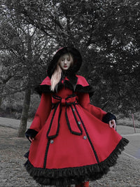 Christmas Sacrificial Gothic Style Dark Women's Cloak