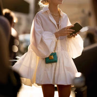 Fashionable Chic Age-reducing Doll-collar Asymmetrical Dress