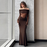Sheer Mesh-Panel Bodycon Dress For Women