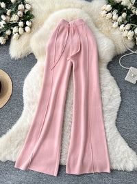Soft And Chewy Knit Wide-leg Pants