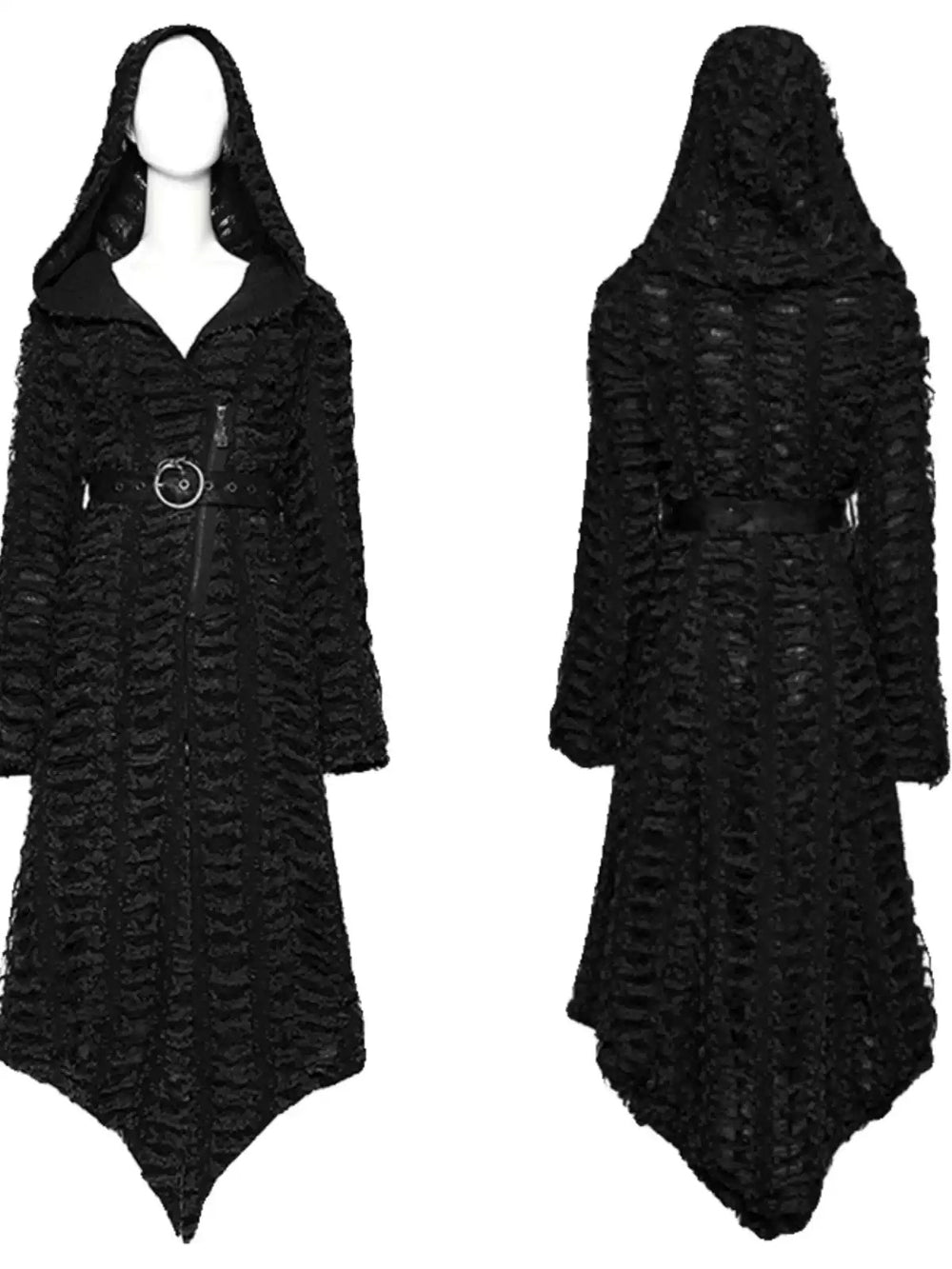 Gothic Punk Washed Heavy Industry Broken Coat