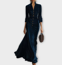 Elegant And Fashionable Womens Velvet Dress