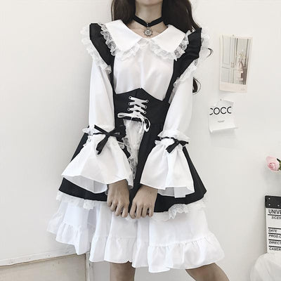 Gothic Style Loli Girl Servant Dress Lolita Dress