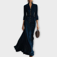 Elegant And Fashionable Womens Velvet Dress