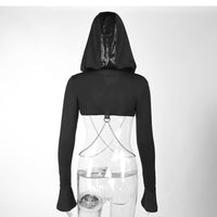 Women's Gothic Punk Chain Short Cardigan