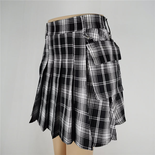 Women's Fashion Punk Gothic High Waist Skirt