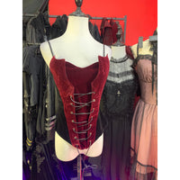 Gothic Waist-cinching Slimming Camisole With Temperament