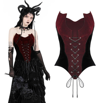 Gothic Waist-cinching Slimming Camisole With Temperament