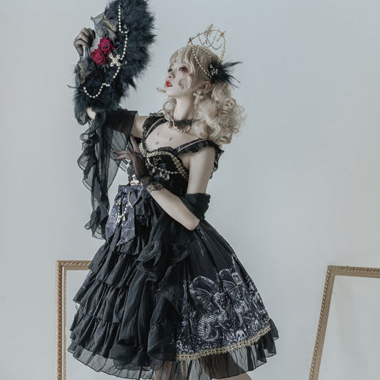 Dragon Control Witch Gothic Dark Strap Dress